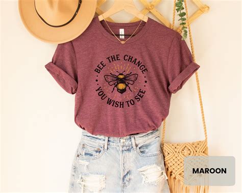 Bee Shirt, Be the Change, Save the Bees Shirt, Bee Shirts for Women ...