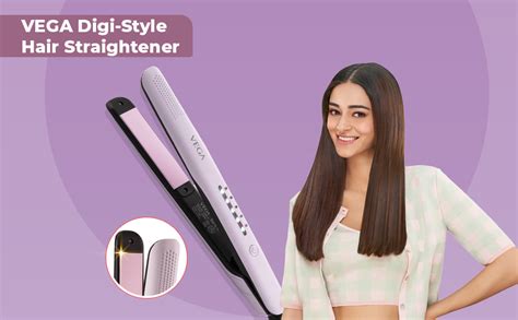 Vega Digi Style Hair Straightener for Women with Ceramic Coated Plate ...