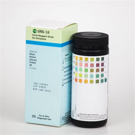 Urinalysis test strip - URS-5K-100 - Teco Diagnostics - for glycosuria ...