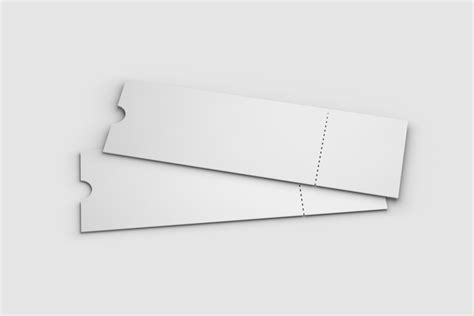 Perforated Tickets Mockup - Mockup World