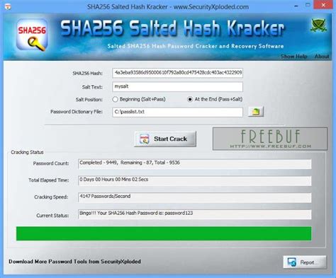 破解加盐（Salted）SHA256 Hash工具—SHA256 Salted Hash Krack... - FreeBuf网络安全行业门户
