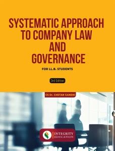 SYSTEMATIC APPROACH TO COMPANY LAW AND CORPORATE GOVERNANCE: Buy ...