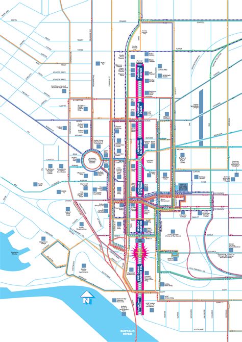 Buffalo Subway Map - ToursMaps.com