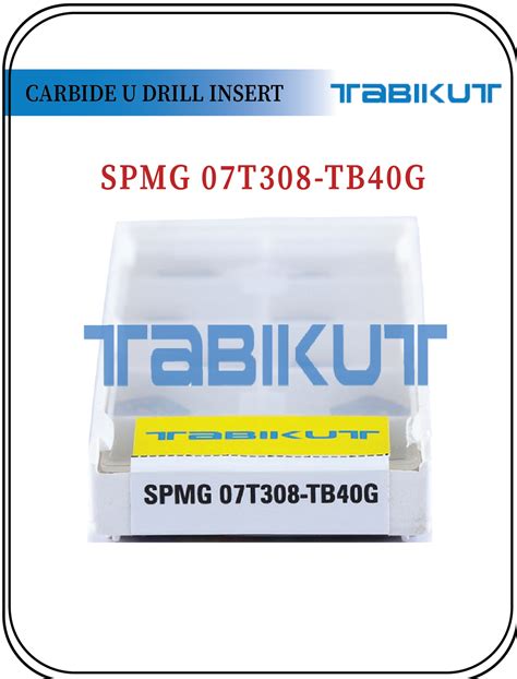 SPMG07T308 TB40G Carbide Drilling Insert For Indexable U Drill Black P ...