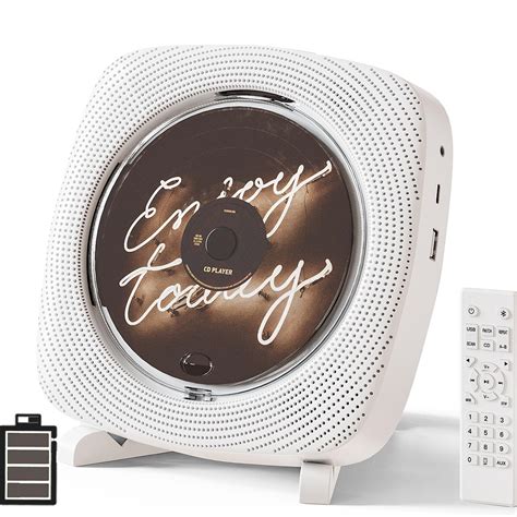 Portable Cd Player With Speakers Rechargeable Boombox Cd Player Home ...