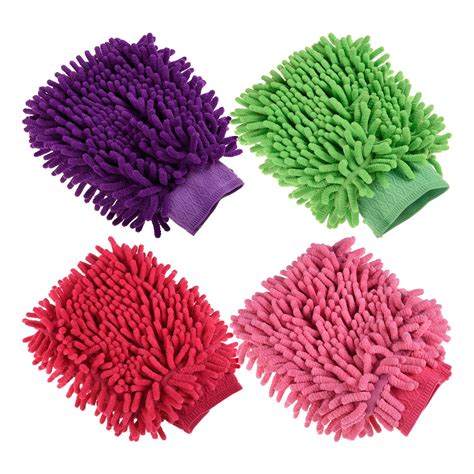 Kuber Industries Chenille Mitts|Microfiber Cleaning Gloves|Inside ...