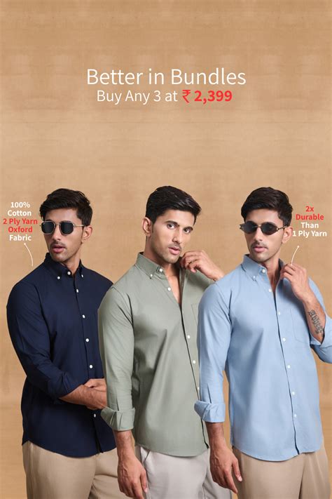 Premium Oxford Solid Shirt Combo Buy Any 3 – UNCLUTTERED CLOSET