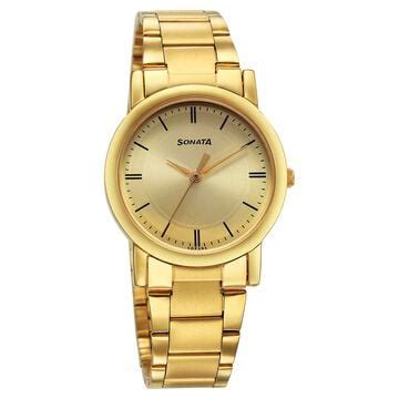 Buy Golden Watches for Men Online at Best Price | Sonata