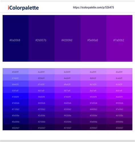 Navy Blue – Paua – Pigment Indigo – Purple – Purple Color scheme ...