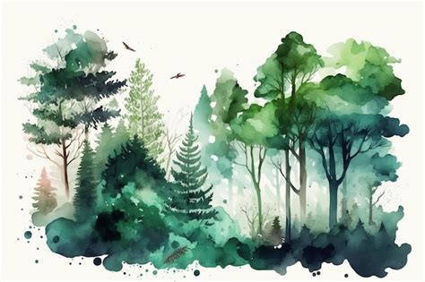 Aquarell Tutorial Wald 的图像结果