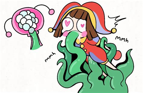 People aren't into tentacles anymore, are they? Well Pomni is. : r/TADC_R34