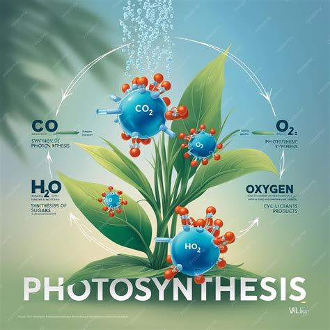 Ecuación de fotosíntesis con modelos moleculares Los azúcares se ...