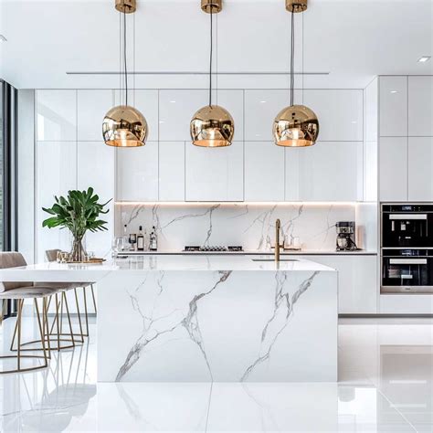 10+ Elegant Luxury Modern Kitchen Designs in Timeless White • 333k ...