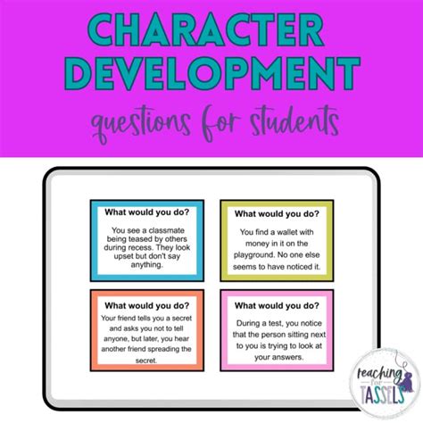 Character Development Questions 的图像结果