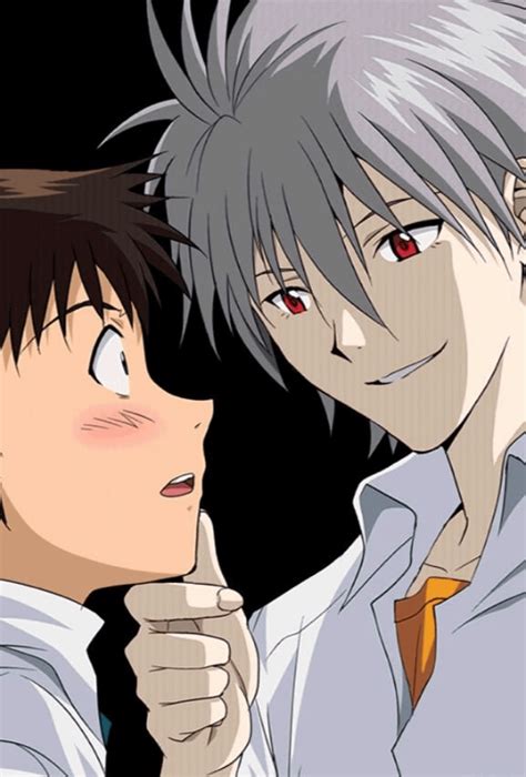 Does Shinji have "non-straight" thoughts about Kaworu? : r/evangelionmemes