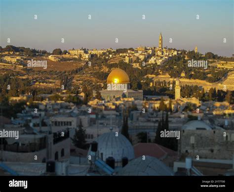 City of three religions: Judaism, Christianity, Islam. Holy Land. The ...