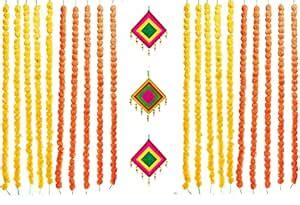 Virushka Stage Backdrop Decoration Items Sets for Festivals, Pooja ...