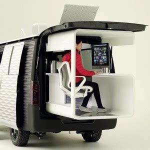 Nissan crea una furgoneta con despacho extensible :: TECNONEWS