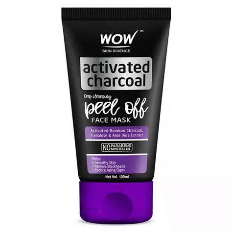 Buy WOW Skin Science Charcoal Peel Off Mask, 100ml Online – Indicrest.com