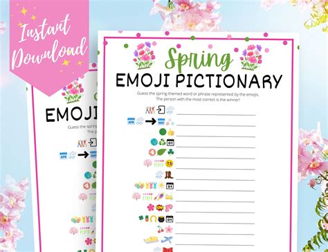 Image result for Spring Pictionary