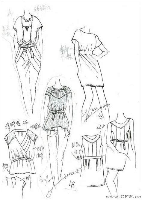 手稿-女装设计-CFW服装设计