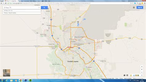 El Paso, Texas Map
