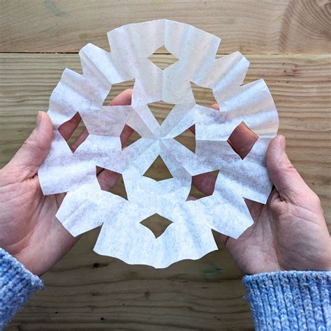 Coffee Filter Snowflakes