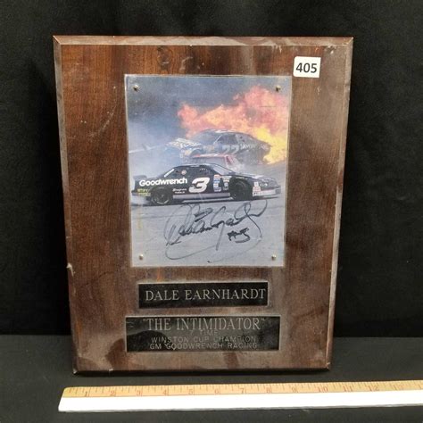 Signed Dale Earnhardt Plaque | Proxibid