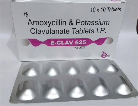 E-CLAV 625 Tablets Ethics Healthcare Pvt. Ltd.