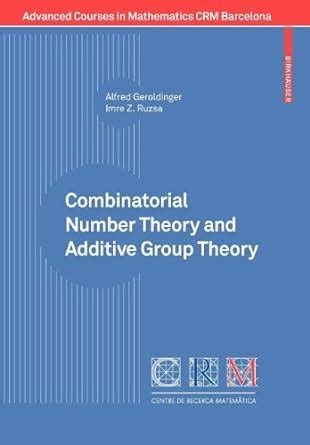 Buy Combinatorial Number Theory and Additive Group Theory Book Online ...