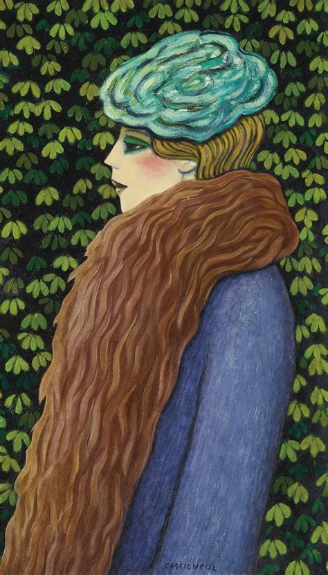 Jean-Pierre Cassigneul (1935) Profil devant un marronnier - olio su ...