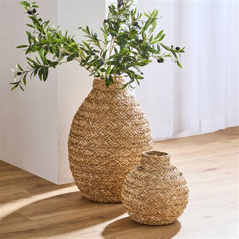 Hazel Woven Seagrass Vase - Pillow Talk