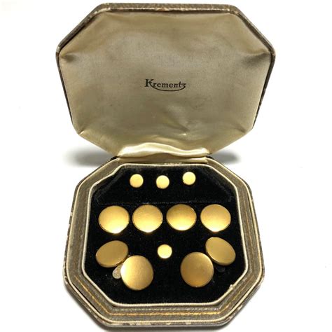 Krementz 1930’s Gold Filled Tuxedo Shirt Stud Set – TML