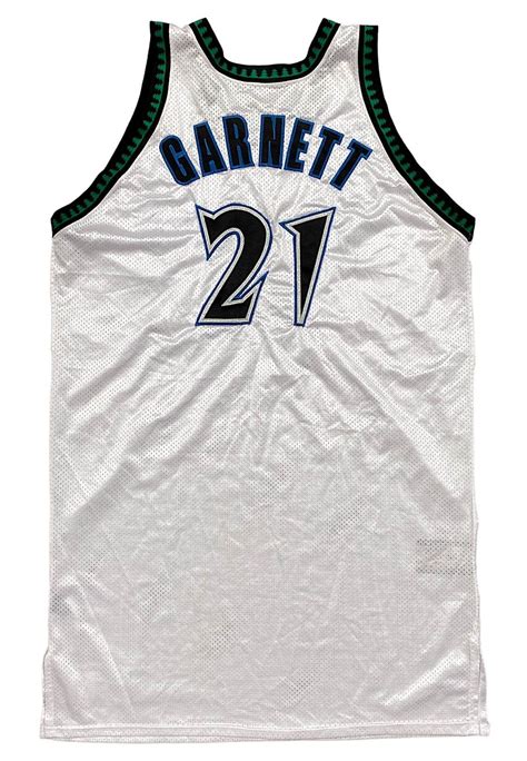 1999-00 Kevin Garnett Minnesota Timberwolves Game-Used Jersey - Grey ...