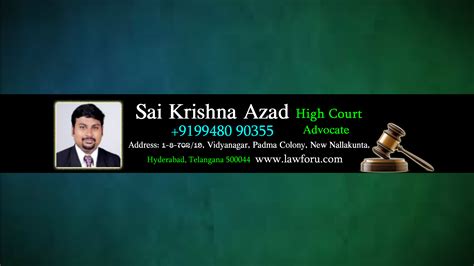 Bankruptcy and Insolvency Lawyers - Sai Krishna Azad NRI Advocate in ...