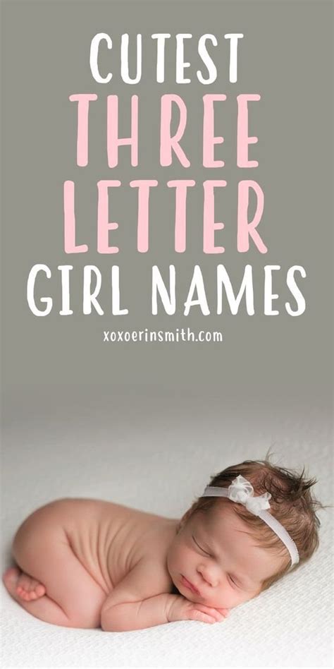 Ultimate List of adorable 3 letter baby Girl names — xoxoerinsmith.com