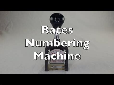 Image result for Bates Stamp Machine