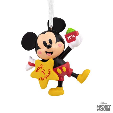 Mickey Mouse 2024 Baby’s 1st Christmas Resin Hallmark Ornament