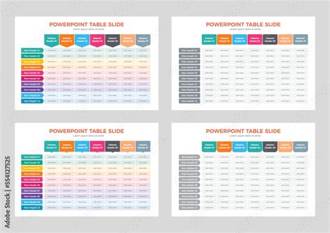 PowerPoint Table Design 的图像结果