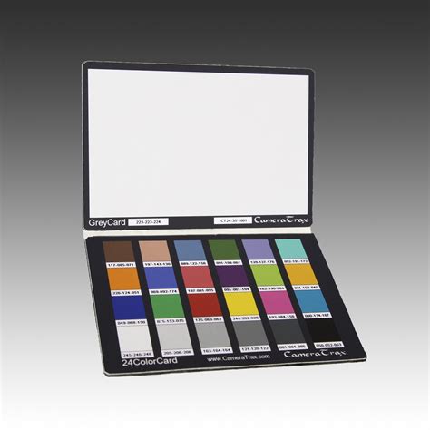 CameraTrax 24ColorCard-3x5 (OneSnapColor) with 12% White Balance Card ...