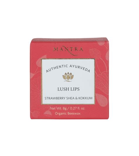Lush Lips Strawberry Shea & Kokkum – Mantra Herbal