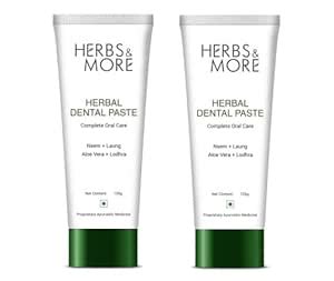Buy Herbal Dental Paste (Complete Oral Care, 125g), Combo Pack ...