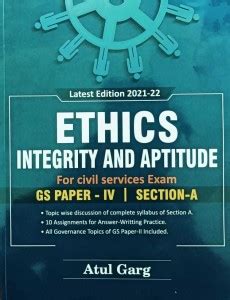 Ethics Integrity & Aptitude Gs Paper -IV Section -A For Civil Services ...