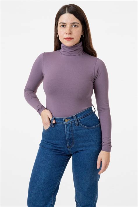 8306 - Cotton Spandex Turtleneck – Los Angeles Apparel