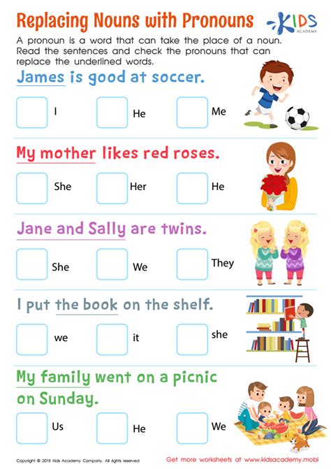 Noun And Pronoun Practice Worksheets - Noun Worksheets