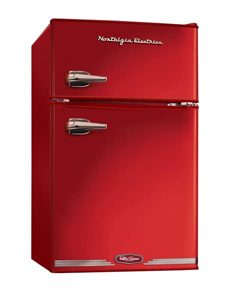 Nostalgia RRF325HNRED Retro Series 3.0-Cubic Foot Compact Refrigerator ...
