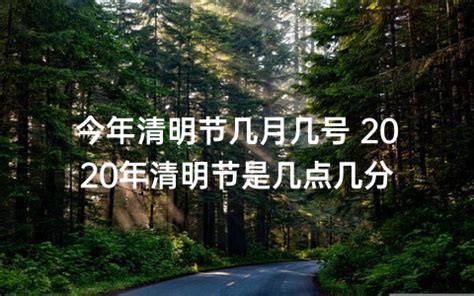 今年清明节几月几号 2020年清明节是几点几分 - 每日星座