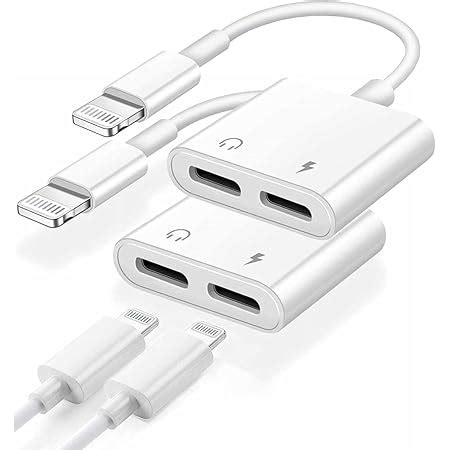 DUDAO L14 iPhone Lightning Splitter, 2 in 1 Dual Lightning Port ...