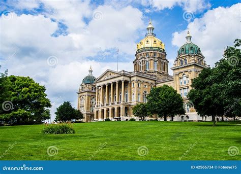Des Moines Capital Statue William Boyd Allison Stock Photography ...