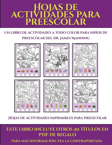 Buy Hojas de actividades imprimibles para preescolar (Hojas de ...